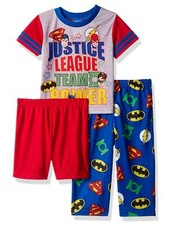 DC Comics Justice League Toddler Boys 3-Piece Team Power Pajama Set
