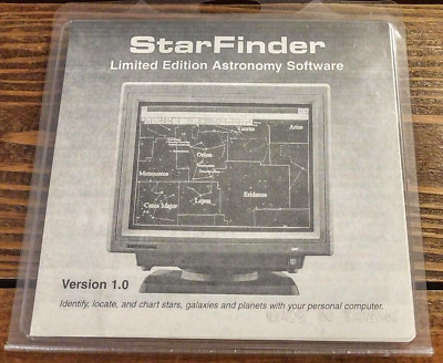 StarFinder Version 1.0 Vintage Software 3.5''  IBM Floppy  1995 Meade Rare