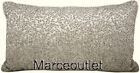 Hudson Park Collection Greystone 12" x 22" Beaded Decorative Pillow Silver