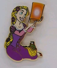 Disney Pin 2015 Tangled Rapunzel w/ Pascal & Corona Sun Lantern #101176 Trade