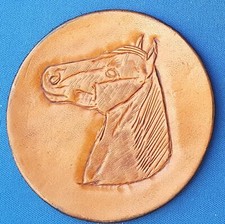 4 HORSE ANIMAL COASTERS For Kitchen Table or Bar - Hand Tooled on Leather