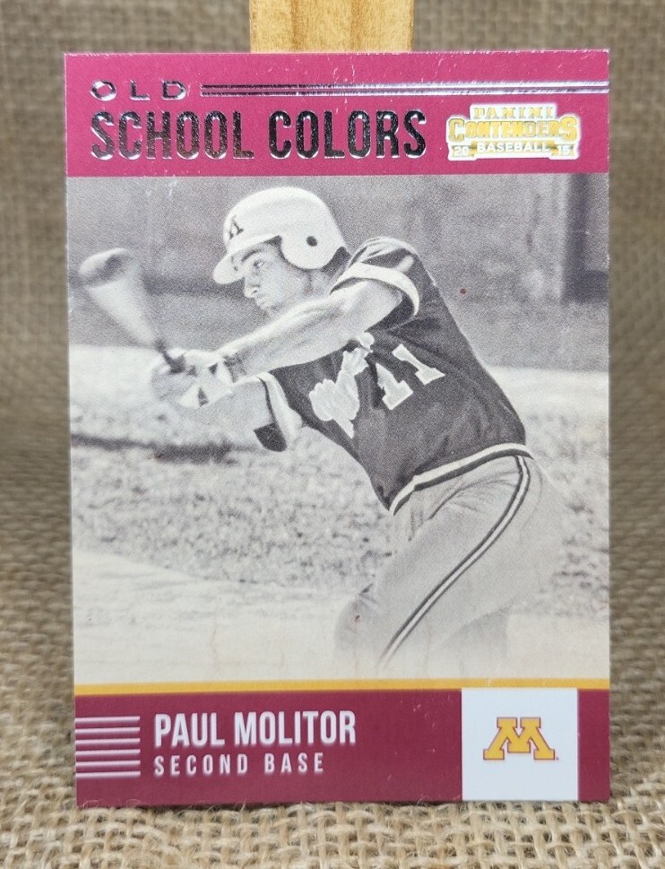 2015 Contenders Paul Molitor Old School Colors #12 U. of Minnesota Brewers A3