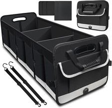 Trunk Organizer for Car Storage Organizer with Non-Slip Bottom Strips 95 L Large