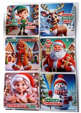 25 Christmas Traditions Stickers, 2.5" x 2.5" each, Party Favors