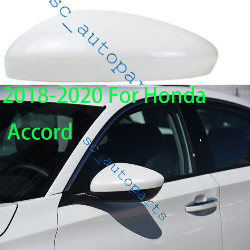 White Left Driver Side Mirror Cap Cover – Fits 2018-2020 Honda Accord – Direct Fit