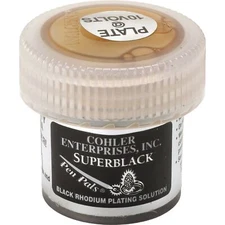 Cohler Superblack Pen Pals Black Rhodium Plating Solution .25 Gram Rhodium
