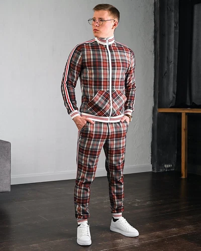 Conjunto de 2 piezas de chándal para hombre chándal hip hop pantalones chaqueta sudadera conjunto sudadera - Imagen 5 de 28