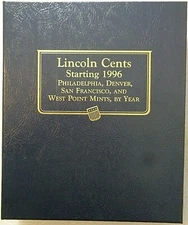 Whitman Classic Coin Album # 4919, Lincoln Cents 1996- 2024, New