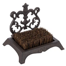 Outdoor Brown Cast Iron Shoe Scrubber, Boot Mud Cleaning Dirt Remover Brush