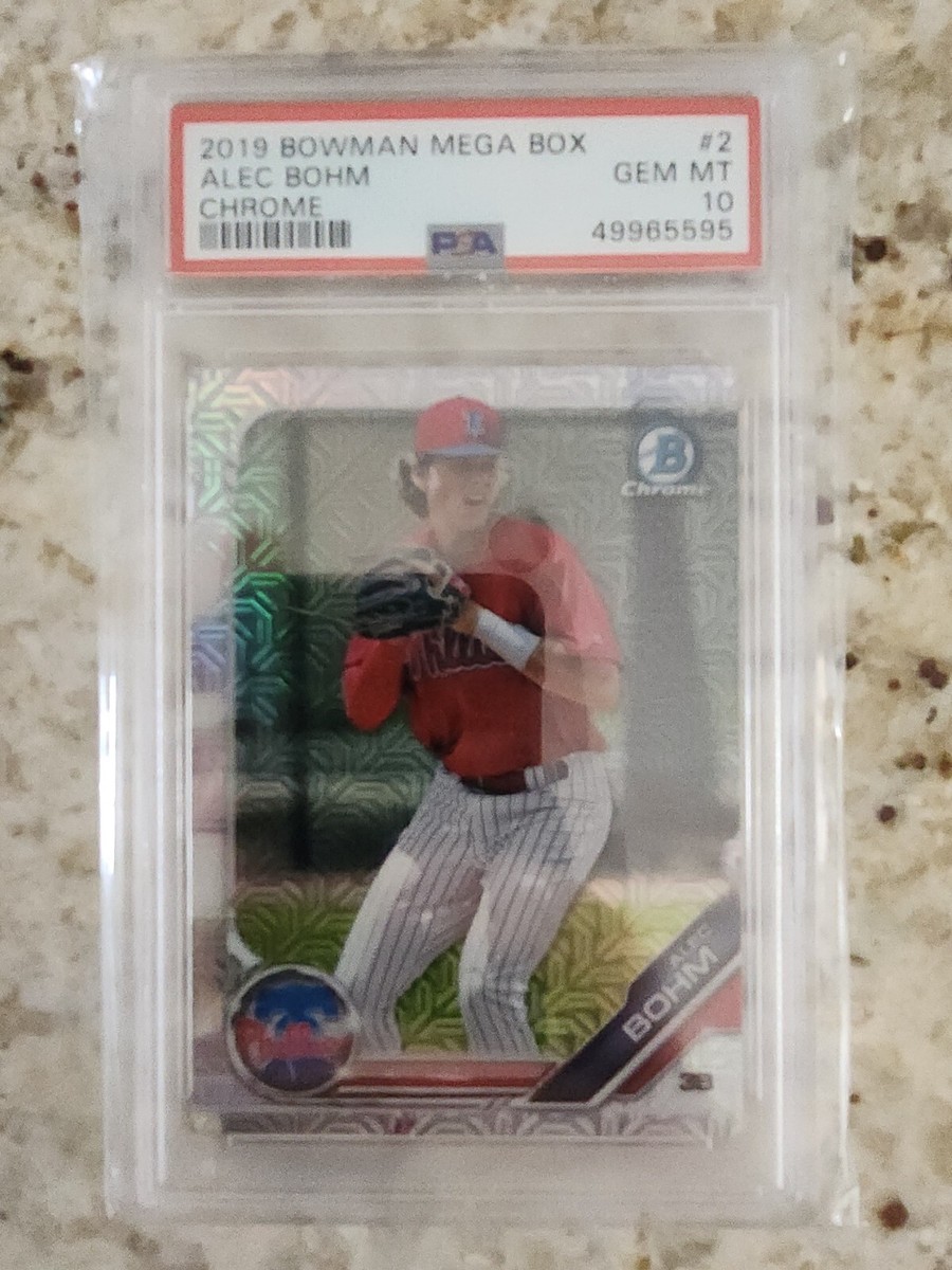 Alec Bohm - PSA 10 - 2019 Bowman Chrome Mega Box #2 - MOJO