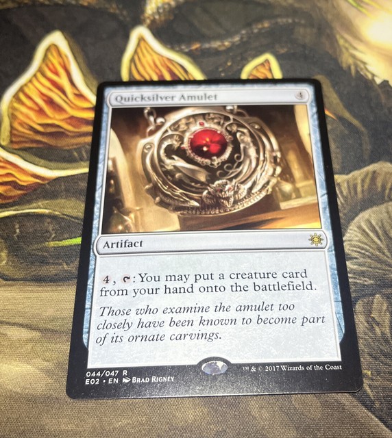 MTG Quicksilver Amulet Explorers of Ixalan 44/47 Regular Rare for sale