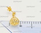 14k Yellow gold Natural Diamond dangling earring Stylish 0.98 ct Pear — photo 6