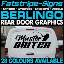 fits CITROEN BERLINGO MASTER BAITER FISH CAMPER VAN STICKERS GRAPHICS DECALS