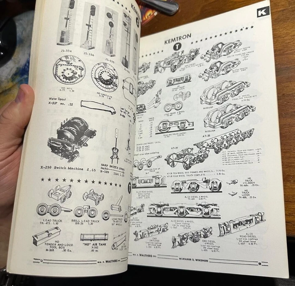 Catálogo libro de referencia de modelismo ferroviario edición 1964 Walthers escala HO Foto 3 de 4