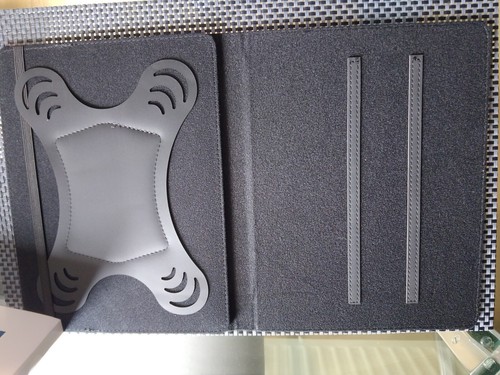 Hochwertige TABLET-TASCHE COVER 10-11 Zoll schwarz langlebig tolle Haptik K8 - Picture 4 of 7