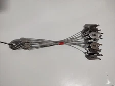 12 WOLF FANG EARTH ANCHOR'S 18" 3/32 HEAVY DUTY TRAPPING WOLF FANG EARTH ANCHORS