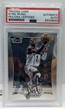 Kyrie Irving Signed 2012 Panini Prizm Card Auto #201 Psa/Dna Slab RC Autograph