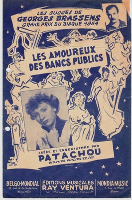 Partition Georges Brassens Les Amoureux Des Bancs Publics Creee Par Patachou Ebay