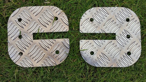 Motorhome awning leg safety plate Fiamma F45 or F65. (New Compact Design)