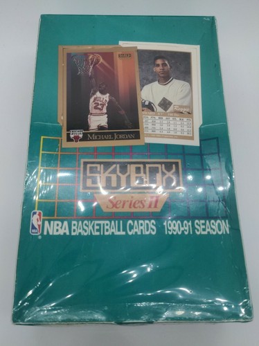 SkyBox 1990-91 Series 2 NBA Basketbal Factory Sealed Box 36 Packs Michael Jordan - Picture 1 of 6