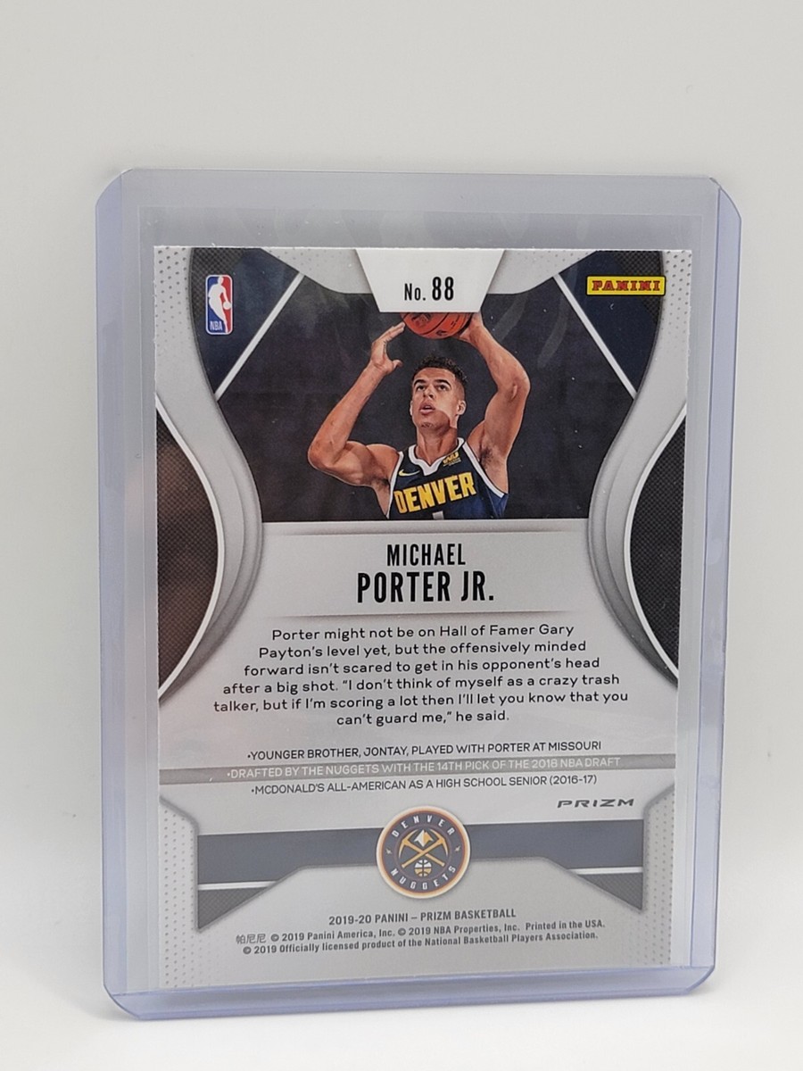 その他 PANINI PRIZM SILVER MICHAEL PORTER Jr. 2019-20 Panini Silver Prizm #88 Michael Porter Jr. PSA 10