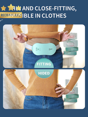 Electric Heating Pad for Period Cramps Heat & Massage Belt Aqua Timer Auto-Off - Picture 7 of 12