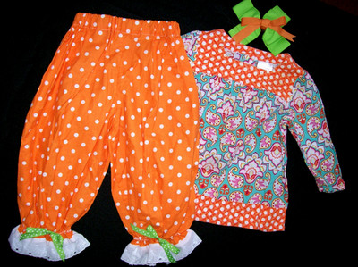 GIRL 18 M: B'FUL ~NURSERY RHYME PLAY~ PAISLEY SWING TOP & NWT DOT PANTALOONS SET