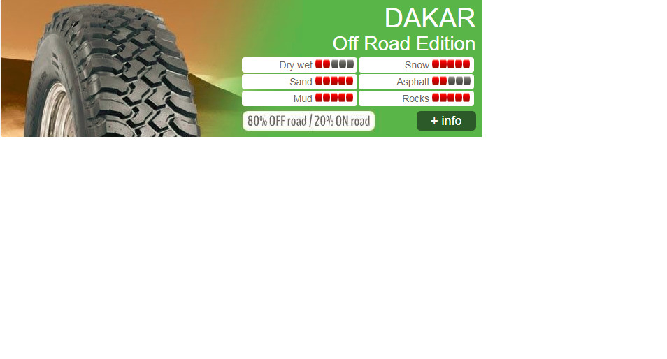 INSA TURBO DAKAR MT 215/65R16 98Q Summer Tyre - EAN 8433739021534