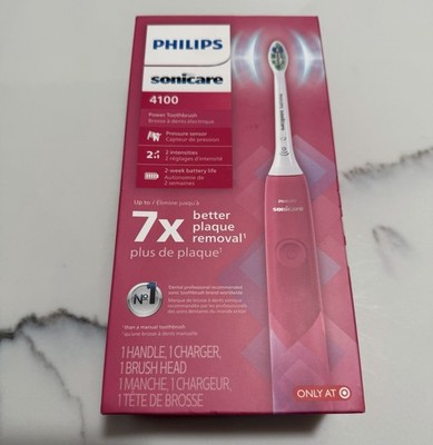 Philips Electric Toothbrush Sonicare 4100 Plaque Control Rechargeable Pink