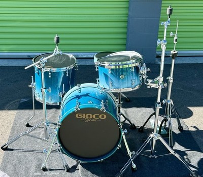 GIOCO High-End Maple Drum Set   NAMM 2026 Debut   Blue Fade Lacquer   Brand New