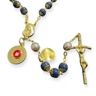 Saint JPII - St.John Paul II Pope - Blessed Rosary with Relic Ex-Indumentis