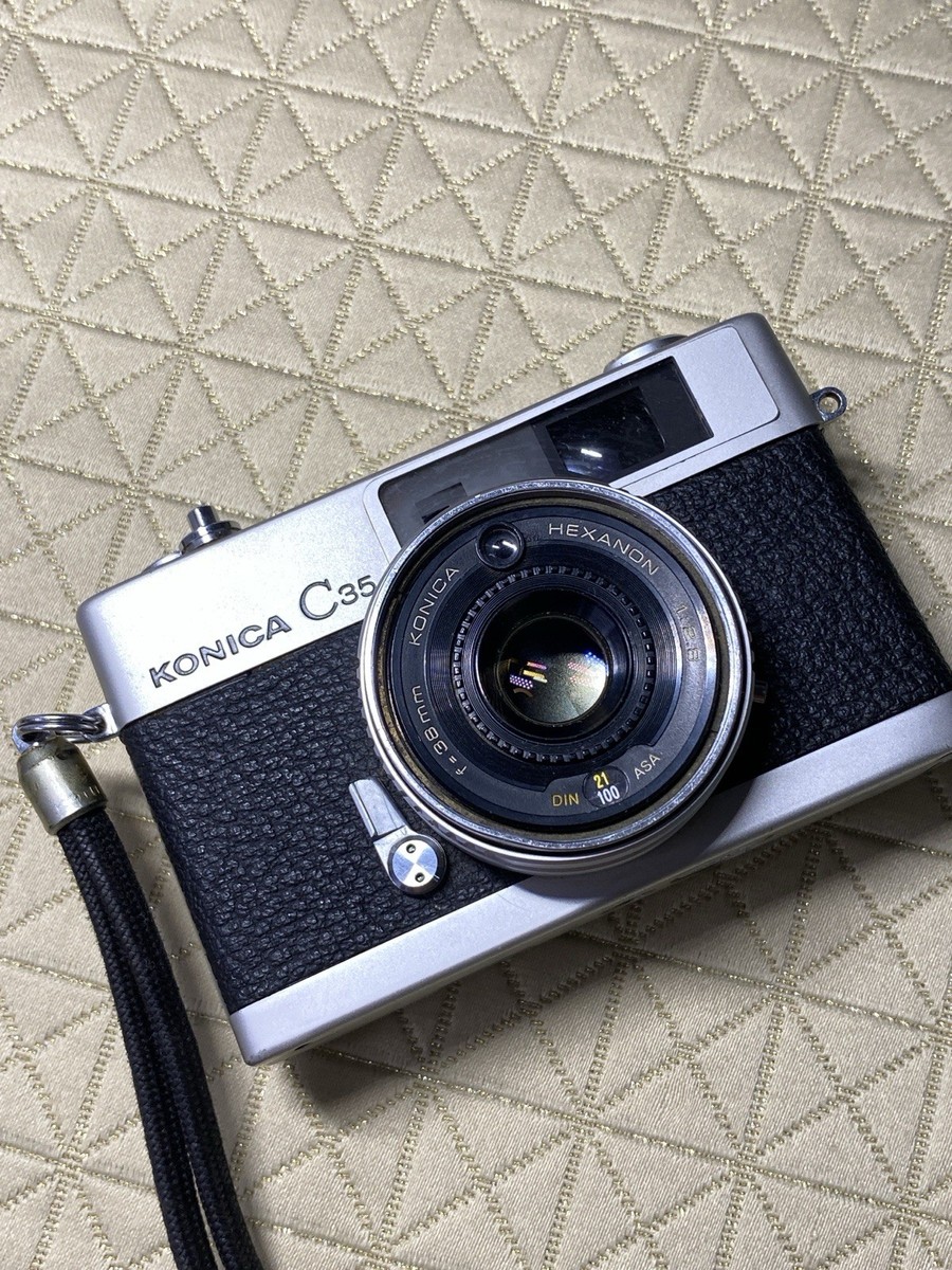 Konica C35 35mm Film Camera Hexanon 38mm f/2.8 Lens Japan