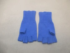 Meg Cohen One Size Blue 100%Cashmere Casual Cozy Soft Bare Tips Mittens 10S