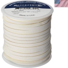 Silver Creek Leather Co Crafts White Deerskin Lace,1/8" x 50' Spool
