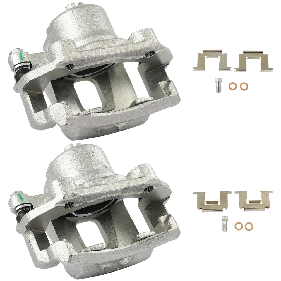 For 84-86 Nissan 720 86-88 Multi 86-04 Pickup 2pcs Silver Front Brake Calipers - Image 2 of 4