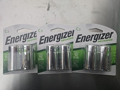 (3pack) 2 x Energizer NH35BP-2 C 2200 mAh Rechargeable Batteries