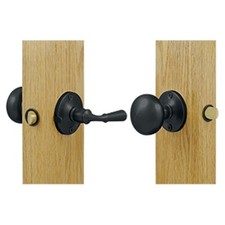 Deltana SDL980U19 Storm Door Latch with Round Tubular Lock- Black - Solid