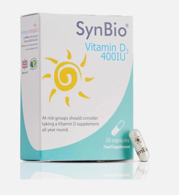 SynBio Vitamin D3 400 IE 30 Kapseln (B21)