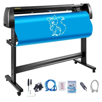 1350mm 53in Vinyl Cutter with LCD & PC Control, Includes Stand & Software