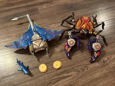 Depth Charge And Rampage Beast Wars Transformers 1998   near complete