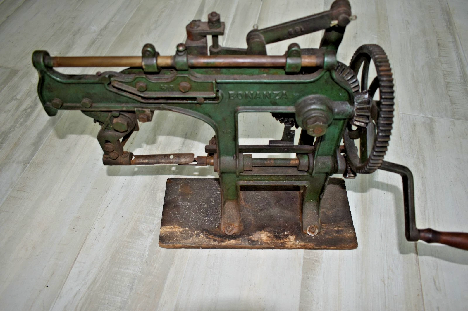 Antique Goodell Co Bonanza Apple Peeler Corer Original Unrestored Working