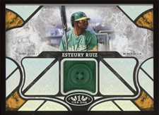 2025 Topps Tier One Relics Esteury Ruiz Button Patch 4/5
