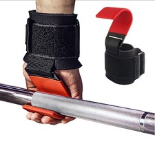 Weight Lifting Hooks Heavy Duty Lifting Wrist Straps for Pull ups Deadlift St...