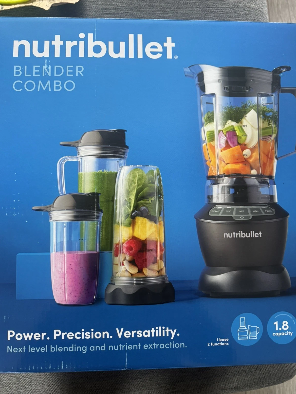 nutribullet Hot & Cold Blender Combo - Charcoal Grey - 1.8L Capacity - 1200W
Opens in a new window o