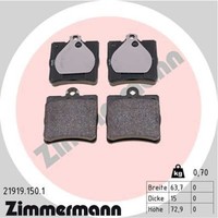 Zimmermann BremsbeläGe BremsklöTze Hinten FüR Mercedes-Benz C-Klasse W203