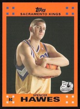 2007-08 Topps Rookie Set Orange Spencer Hawes #10 Sacramento Kings