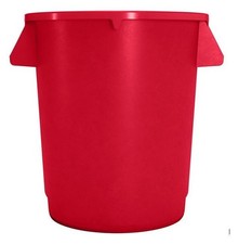 10 Gallon Commercial Trash Can Food Grade, NSF Listed, Heavy Duty, Red