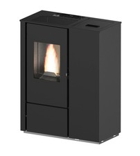 STUFA A PELLET SLIM PUNTO FUOCO "CARMEN" NERO 7 KW