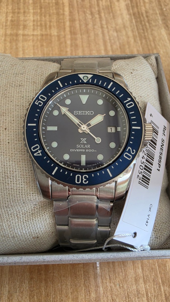Seiko Solar Blue Men's Watch - SNE585 for sale online | eBay