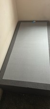 Single Divan Bed Base Charcoal Fabric Great Condition Collection Only